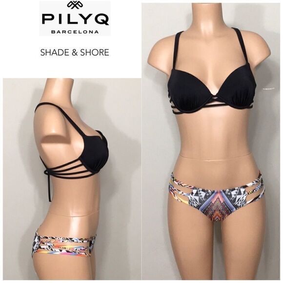 PILYQ mixed bikini. 34C/S-bottom. NWT - Picture 1 of 6